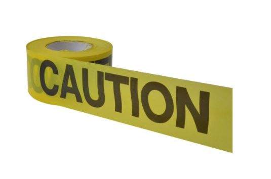 3-Inch X 1000-Foot Yellow Polyethylene Caution Barricade Safety Tape 2 3-Inch X 1000-Foot Yellow Polyethylene Caution Barricade Safety Tape